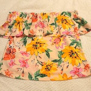 Express floral off the shoulder top